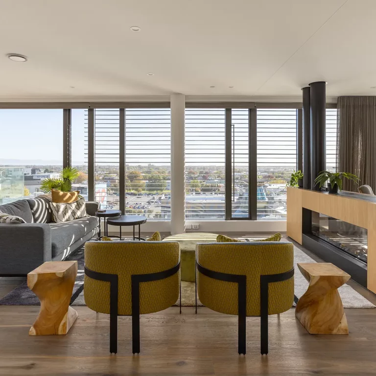 Christchurch Interior Design, Interior Design Company in Christchurch, Living room design includes custom made furniture. Designed by Treena Swift of Swift Designs.